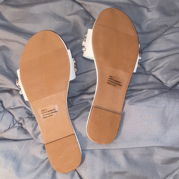 White rhinestone sandals - Picture 2 of 2